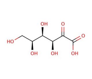 2-Keto-L-gulonic Acid (CAS 526-98-7) - chemical structure image