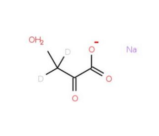2-Ketobutyric acid-13C4,3,3-d2 sodium salt hydrate - chemical structure image