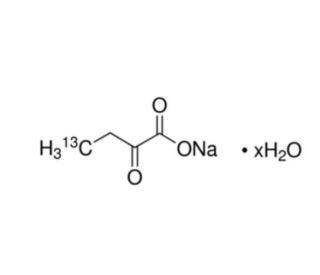 2-Ketobutyric acid-4-13C sodium salt hydrate - chemical structure image