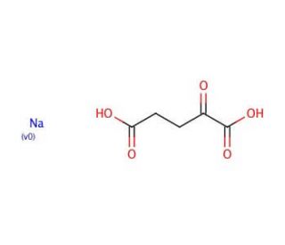 2-Ketoglutaric acid, disodium salt dihydrate (CAS 305-72-6) - chemical structure image