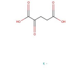 2-Ketoglutaric acid, monopotassium salt (CAS 997-43-3) - chemical structure image
