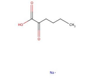 2-Ketohexanoic acid sodium salt (CAS 13022-85-0) - chemical structure image