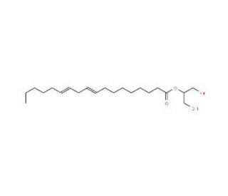 2-Linoleoyl glycerol (CAS 3443-82-1) - chemical structure image