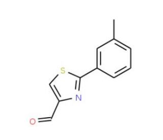 2-m-Tolyl-thiazole-4-carbaldehyde (CAS 92422-79-2) - chemical structure image