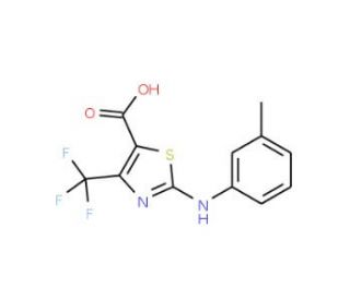 2-m-Tolylamino-4-trifluoromethyl-thiazole-5-carboxylic acid - chemical structure image