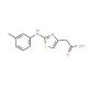(2-m-Tolylamino-thiazol-4-yl)-acetic acid - chemical structure image