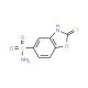 2-Mercapto-1,3-benzoxazole-5-sulfonamide - chemical structure image