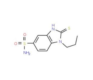 2-mercapto-1-propyl-1H-benzimidazole-5-sulfonamide - chemical structure image