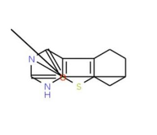 2-Mercapto-3-(2-methoxy-ethyl)-7-methyl-5,6,7,8-tetrahydro-3H-benzo[4,5]thieno[2,3-d]pyrimidin-4-one - chemical structure ima