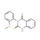 2-Mercapto-3-(2-methoxy-phenyl)-3H-quinazolin-4-one (CAS 1031-67-0) - chemical structure image