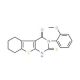 2-Mercapto-3-(2-methoxy-phenyl)-5,6,7,8-tetrahydro-3H-benzo[4,5]thieno[2,3-d]pyrimidin-4-one - chemical structure image