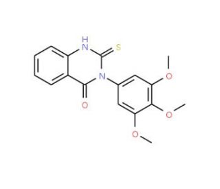 2-Mercapto-3-(3,4,5-trimethoxyphenyl)quinazolin-4(3H)-one - chemical structure image