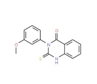2-Mercapto-3-(3-methoxy-phenyl)-3H-quinazolin-4-one (CAS 56671-19-3) - chemical structure image