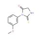 2-mercapto-3-(3-methoxyphenyl)-3,5-dihydro-4H-imidazol-4-one - chemical structure image