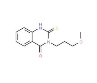2-mercapto-3-(3-methoxypropyl)quinazolin-4(3H)-one (CAS 216880-47-6) - chemical structure image