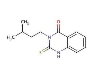 2-mercapto-3-(3-methylbutyl)quinazolin-4(3H)-one - chemical structure image