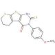 2-mercapto-3-(4-methoxyphenyl)-6,7-dihydro-5H-thiopyrano[3′,2′:4,5]thieno[2,3-d]pyrimidin-4(3H)-one - chemical structure imag