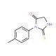 2-mercapto-3-(4-methylphenyl)-3,5-dihydro-4H-imidazol-4-one - chemical structure image