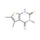 2-mercapto-3,5,6-trimethylthieno[2,3-d]pyrimidin-4(3H)-one (CAS 59898-59-8) - chemical structure image
