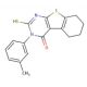 2-Mercapto-3-m-tolyl-5,6,7,8-tetrahydro-3H-benzo[4,5]thieno[2,3-d]pyrimidin-4-one - chemical structure image
