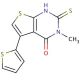 2-Mercapto-3-methyl-5-thiophen-2-yl-3H-thieno[2,3-d]pyrimidin-4-one - chemical structure image