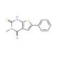 2-Mercapto-3-methyl-6-phenyl-3H-thieno[2,3-d]pyrimidin-4-one - chemical structure image