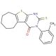 2-Mercapto-3-o-tolyl-3,5,6,7,8,9-hexahydro-10-thia-1,3-diaza-benzo[a]azulen-4-one - chemical structure image