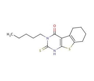 2-mercapto-3-pentyl-5,6,7,8-tetrahydro[1]benzothieno[2,3-d]pyrimidin-4(3H)-one - chemical structure image