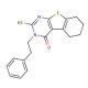 2-Mercapto-3-phenethyl-5,6,7,8-tetrahydro-3H-benzo[4,5]thieno[2,3-d]pyrimidin-4-one - chemical structure image