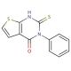2-Mercapto-3-phenyl-3H-thieno[2,3-d]pyrimidin-4-one - chemical structure image