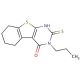 2-Mercapto-3-propyl-5,6,7,8-tetrahydro-3H-benzo[4,5]thieno[2,3-d]pyrimidin-4-one - chemical structure image