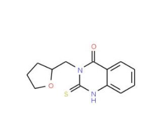 2-Mercapto-3-(tetrahydrofuran-2-ylmethyl)-quinazolin-4(3H)-one - chemical structure image