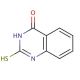 2-Mercapto-4(3H)-quinazolinone (CAS 13906-09-7) - chemical structure image