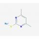 2-Mercapto-4,6-dimethylpyrimidine sodium salt (CAS 41840-27-1) - chemical structure image