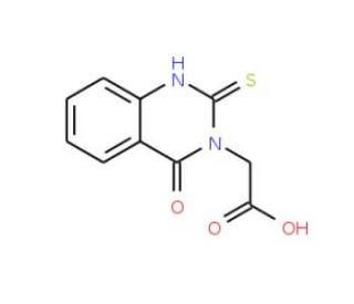 (2-mercapto-4-oxoquinazolin-3(4H)-yl)acetic acid - chemical structure image