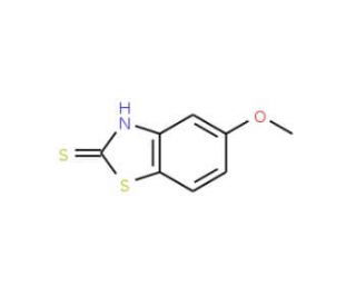 2-Mercapto-5-methoxybenzothiazole (CAS 55690-60-3) - chemical structure image