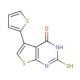 2-mercapto-5-thien-2-ylthieno[2,3-d]pyrimidin-4(3H)-one - chemical structure image