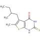 2-mercapto-6-methyl-5-(2-methylbutyl)thieno[2,3-d]pyrimidin-4(3H)-one - chemical structure image