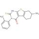 2-Mercapto-7-methyl-3-o-tolyl-5,6,7,8-tetrahydro-3H-benzo[4,5]thieno[2,3-d]pyrimidin-4-one - chemical structure image