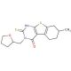 2-mercapto-7-methyl-3-(tetrahydrofuran-2-ylmethyl)-5,6,7,8-tetrahydro[1]benzothieno[2,3-d]pyrimidin-4(3H)-one - chemical stru