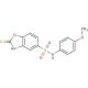 2-Mercapto-benzooxazole-5-sulfonic acid (4-methoxy-phenyl)-amide - chemical structure image