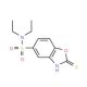 2-Mercapto-benzooxazole-5-sulfonic acid diethylamide - chemical structure image
