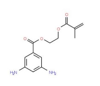 2-(Methacryloyloxy)ethyl 3,5-diaminobenzoate (CAS 76067-81-7) - chemical structure image