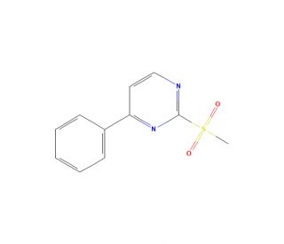 2-Methanesulfonyl-4-phenyl-pyrimidine (CAS 56734-11-3) - chemical structure image