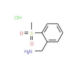 2-(Methanesulfonyl)benzylamine hydrochloride - chemical structure image