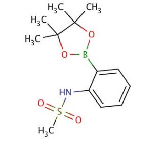 2-(Methanesulfonylamino)phenylboronic acid pinacol ester (CAS 380430-60-4) - chemical structure image