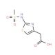(2-Methanesulfonylamino-thiazol-4-yl)-acetic acid (CAS 62557-05-5) - chemical structure image