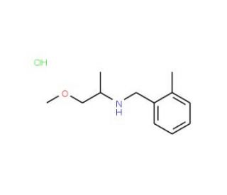 (2-Methoxy-1-methyl-ethyl)-(2-methyl-benzyl)-amine hydrochloride - chemical structure image