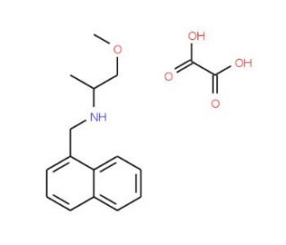 (2-Methoxy-1-methyl-ethyl)-naphthalen-1-ylmethyl-amine oxalate - chemical structure image
