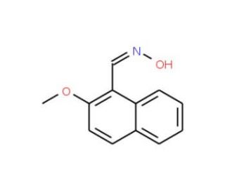 2-methoxy-1-naphthaldehyde oxime (CAS 99806-91-4) - chemical structure image